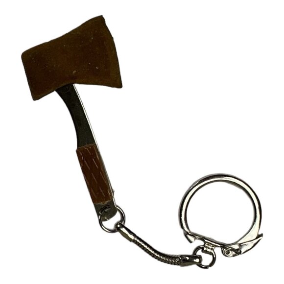 Mini Hatchet Axe Keychain Vintage - Picture 1 of 5